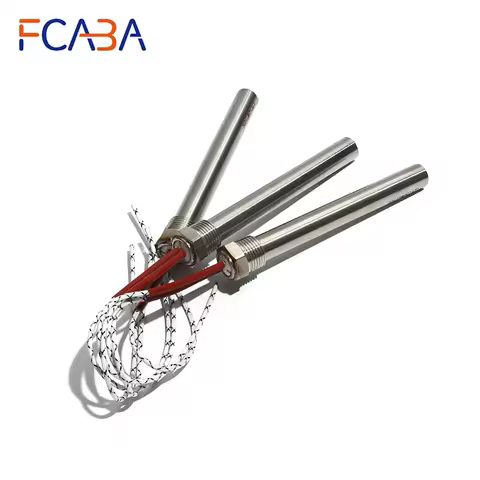 FCABA 12mm Dia 250~300mm DN15/21mm Cylindrica Cartridge Heater 800W/1000W/1500W/2500W 201SUS Electri