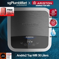 Ariston x sgPlumbMart Andris2 Top 30 Liters WiFi-enabled Storage Water Heater Ariston TOP 30