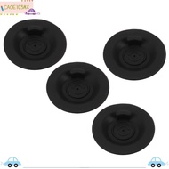 ICAOE103 4PCS Coffee Cleaning Disc, Rubber Black Backflush Cleaning Disc, Effective Blind With Hole 