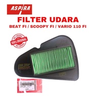 Air Filter BEAT FI SCOOPY FI VARIO 110 FI H2-17210-K16-0710 ORIGINAL ASPIRA