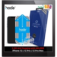 [ iPhone 12 | Pro | Pro Max ] [ Anti Peeping Privacy ] Hoda Sapphire Privacy Screen Protector (With 