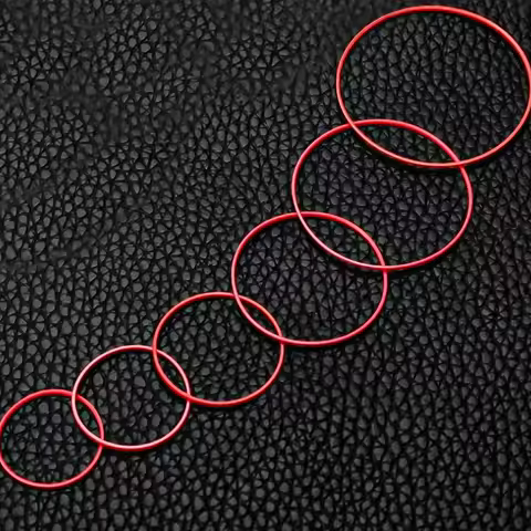 Red Gasket 0.6mm Thick 27.5-38.5mmO Ring Fits Watch Case Back For TISSOT 1853 Lelode Seastar PRX Rep