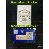 Roadtax Sticker / Puspakom Sticker / Pelekat Cermin Cukai Jalan / Sticker Cukai Jalan.
