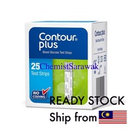 Contour Plus Blood Glucose Test Strip 25's (NO BOX) Exp:10/25