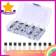 BEST SELLER Transistor Assortment Kit 200-Piece NPN PNP Power Transistors BC337 BC327 2N2222 2N2907