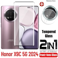 Honor X9c 5G 2024 2in1 3D Curved Tempered Glass For Honor X9C HonorX9c X9 C X9B X9A X 9C HonorX9b Ho