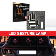 Car LED Gesture Lamp Remote Middle Finger Road Rage Gesture Light Hand Gesture Warning Light Lampu H
