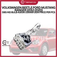 VOLKSWAGEN BEETLE FORD MUSTANG RANGER (2012-2020) D8S HID BULB 4300K OSRAM OEM PRICE PER PCS