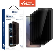 5 pcs for Samsung Silk Print Privacy Tempered Glass Screen Protector, Fingerprint Unlock Supported