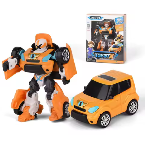 ABS Tobot Transformation Robot Toys Korea Cartoon Brothers Anime Deformation Car Airplane Toys for C
