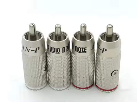 UK Audio Note AN-Vx Silver Plated RCA Lotus Plug Audio Signal Cable Connector