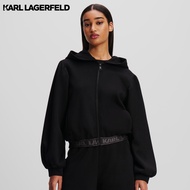 KARL LAGERFELD - GLITTER LOGO TAPE ZIP UP
