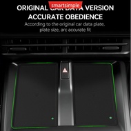 SMARTSIMPLE Silicone Car Wireless Charging Pad Anti-Slip Center Console Mat Interior Protector Fit F