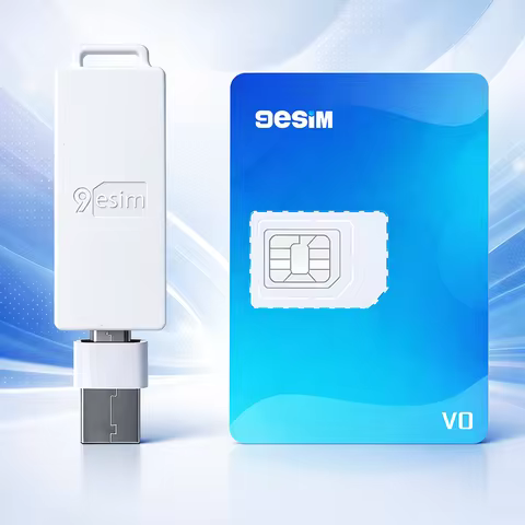 9eSIM V0 Physical eSIM Card with Reader, 15 Profiles, Unlimited Downloads