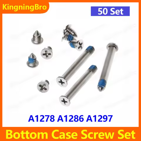 50 Set New Bottom Case Screw For Macbook Pro 13" 15" 17" A1278 A1286 A1297 2008 2009 2010 2011 2012 