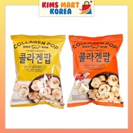 DH Food Collagen Pop Crispy Fried Pork Rind Skin Snack Korean Snack 0% Sugar Original, Spicy 30g x 8