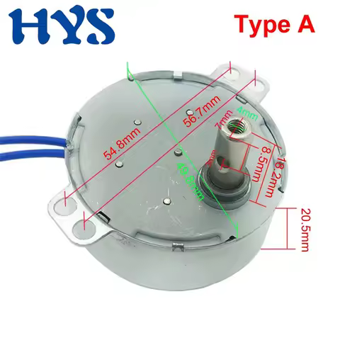 Permanent Magnet Synchronous Motor 4W 50/60Hz AC 110V 5V 6V 9V 12V 24V CW CCW TYC-50 TYC49 TYJ50 50T