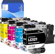 LC521 LC521VAL Ink Cartridges Compatible with Brother LC521 Cartridges for DCPJ1260W DCPJ1310DW DCPJ