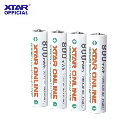 XTAR 1.5V AAA 800mWh online Li-ion Rechargeable Battery 530mAh 1.5A Discharge 1000+ Cycles -20℃~60℃