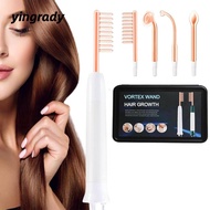 YINGRADY Vortex Comb Bundle, Easy to Use 4 Settings Vortex Hair Growth Wand,  Nourishes Hair Roots H