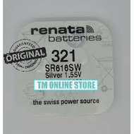 SR616SW 321 RENATA BATTERY SWISS BRAND ORIGINAL SR616SW 321