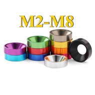 Countersunk Washer (Aluminum Alloy) Countersunk Head Flat Head Washer M2/M2.5/M3/M4/M5/M6/M8 (XZM-DM