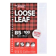 LOOSE LEAF B5 SIZE FILE PAPER BOSS 100 SHEETS