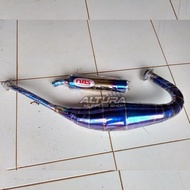 DBS Blue Moon Stainless Steel Racing Exhaust Ninja 150 R RR SS Undercarriage Original Exhaust