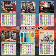 Kalender  Wall Calender MALAYSIA 2026 With SCHOOL HOLIDAY (Kalendar Islam 2026)