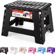 ACSTEP Foldable Step Stool 9 (about 22.9cm) High Step Stool Can Hold 300 Pounds (about 136.1kg) Plas