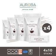 [ZENLife] KetoZEN COFFEE (4 Pack x 10 Sticks) KETO COFFEE WITH MCT OIL