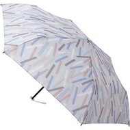 estaa - 輕量系列 防UV99% 短雨傘折傘 附傘袋 – 幾何條紋