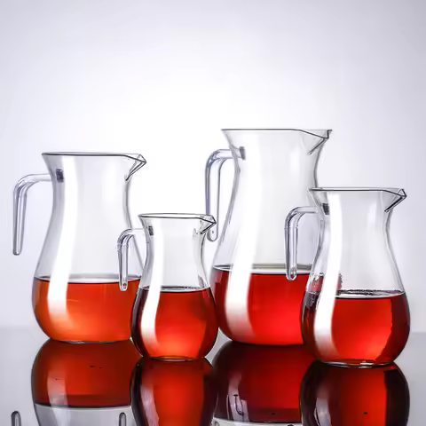 Transparent Acrylic Wine Jug Separator Retro Unbreakable Kettle Liquor Brandy Champagne Wine Restaur