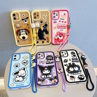 Case Tecno Spark 30C 4G Case Strawberry Bear Kuromi Cartoon Three-dimensional Figure Doll Casing Cut