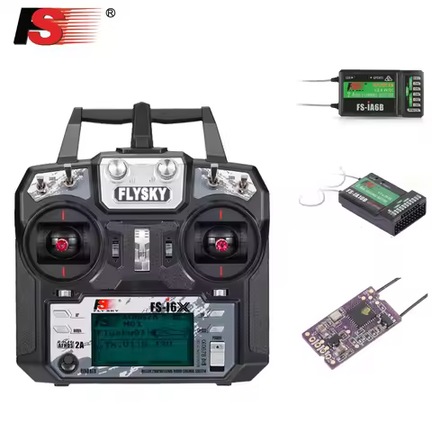Flysky FS-i6X 2.4GHz 10CH AFHDS 2A RC Transmitter with FS-IA6B FS-X6B FS-iA10B Receiver for RC Drone