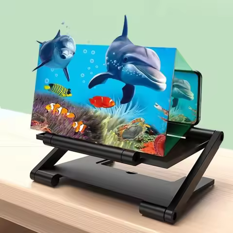 Folding Cell Phone Screen Amplifier Enlarged Screen Multi functional Screen Enlarge Magnifier HD Mob