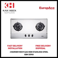 OTIMMO BY EUROPACE EBH3291U  2 BURNER GAS HOB (90CM) BUILT-IN  SUS304 STAINLESS STEEL*2 YEARS LOCAL 
