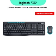 Logitech MK275 Wireless Keyboard and Mouse Combo,  2.4 GHz Wireless, Compact Wireless Mouse, 8 Multi