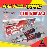 Crosspee [2PCS] CT100 REAR SHOCK ABSORBER 340mm Pair Suspension for Kawasaki Bajaj CT100 Motorcycle