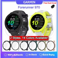 Garmin Forerunner 970 / Forerunner 970 Sarung Full Built‑in Tempered Glass / Sarung Half Silikon - N