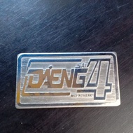 Daeng Sai 4 emblem for elbow only (small) stainless