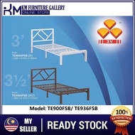 KM Furniture Gallery 3V Trevor SINGLE or SUPER SINGLE Size Metal Bed Frame Super Strong Base / Katil