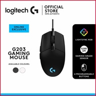 Logitech@w`Gaming|yK*Mouse%w_G203:f_2nd;b`Gen;g`8,000;d`DPI,;U`LIGHTSYNC RGB Wired