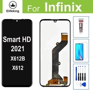 จอ LCD แบบดั้งเดิมสำหรับ Infinix Smart HD 2021 X612B แสดงผล X612สัมผัสทำให้เป็นดิจิทัลประกอบหน้าจอสั