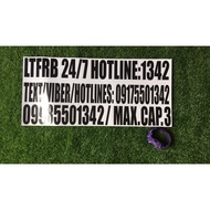 ☋♞LTFRB STICKER / ORIGINAL SIZE / CUTOUT / DECALS