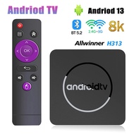 Smart Tv Box Android13 Allwinner H313 2 gb 16 gb Dual 2.4g+5.8gwifi Bluetooth5.0 4k Stream Media Pla
