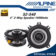 Alpine S-Series Hi-Res 2 Way Coaxial Car Speaker (140W/4") S2-S40