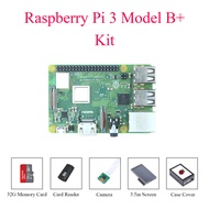 ชุดบอร์ดพัฒนาราสเบอร์รี่ Pi 3รุ่น B/ 3B + ของแท้: 4-Core 1.4GHz CPUแรม1GB2.4G & 5GWiFi4.2บลูทูธพร้อม