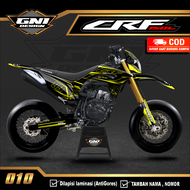 (BISA COD) Decal Stiker Dekal sticker CRF 150 L - Variasi LIs Motor CRF Custom Nama Nomor full body