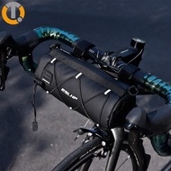 กระเป๋าบาร์จับจักรยาน ESLNF 2.5L กันน้ำกระเป๋าทรงกระบอกใส่ด้านหน้าจักรยานกระเป๋าเป้เดินทางโครงรถจักรยานอเนกประสงค์